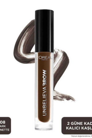 L'oreal Paris Unbelieva Brow Uzun Süre Kalıcı Kaş Jeli - 108 Dark Brunette